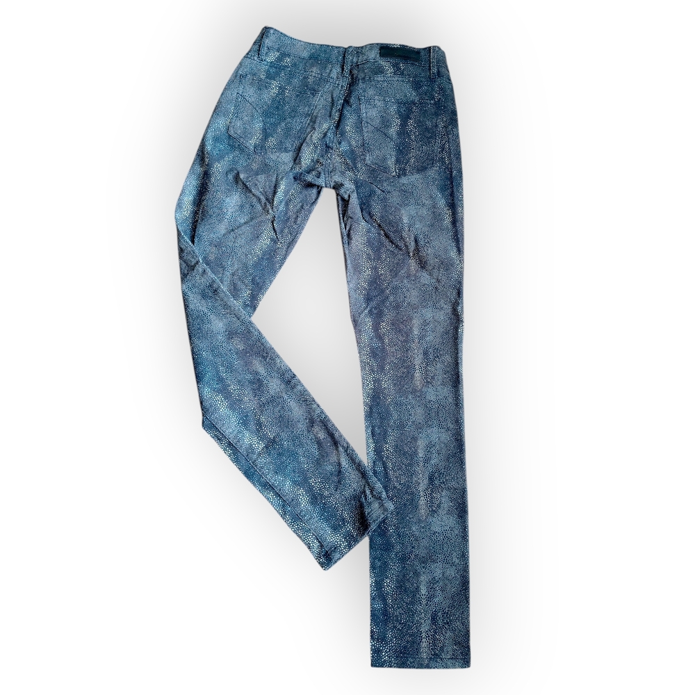 Calvin Klein Jeans Blue Python Print High-Rise Skinny JeansWhy this title works: - Picture 2 of 10